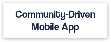 Communitygedreven Mobiele App Logo