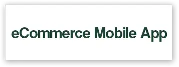 eCommerce mobiele app Logo