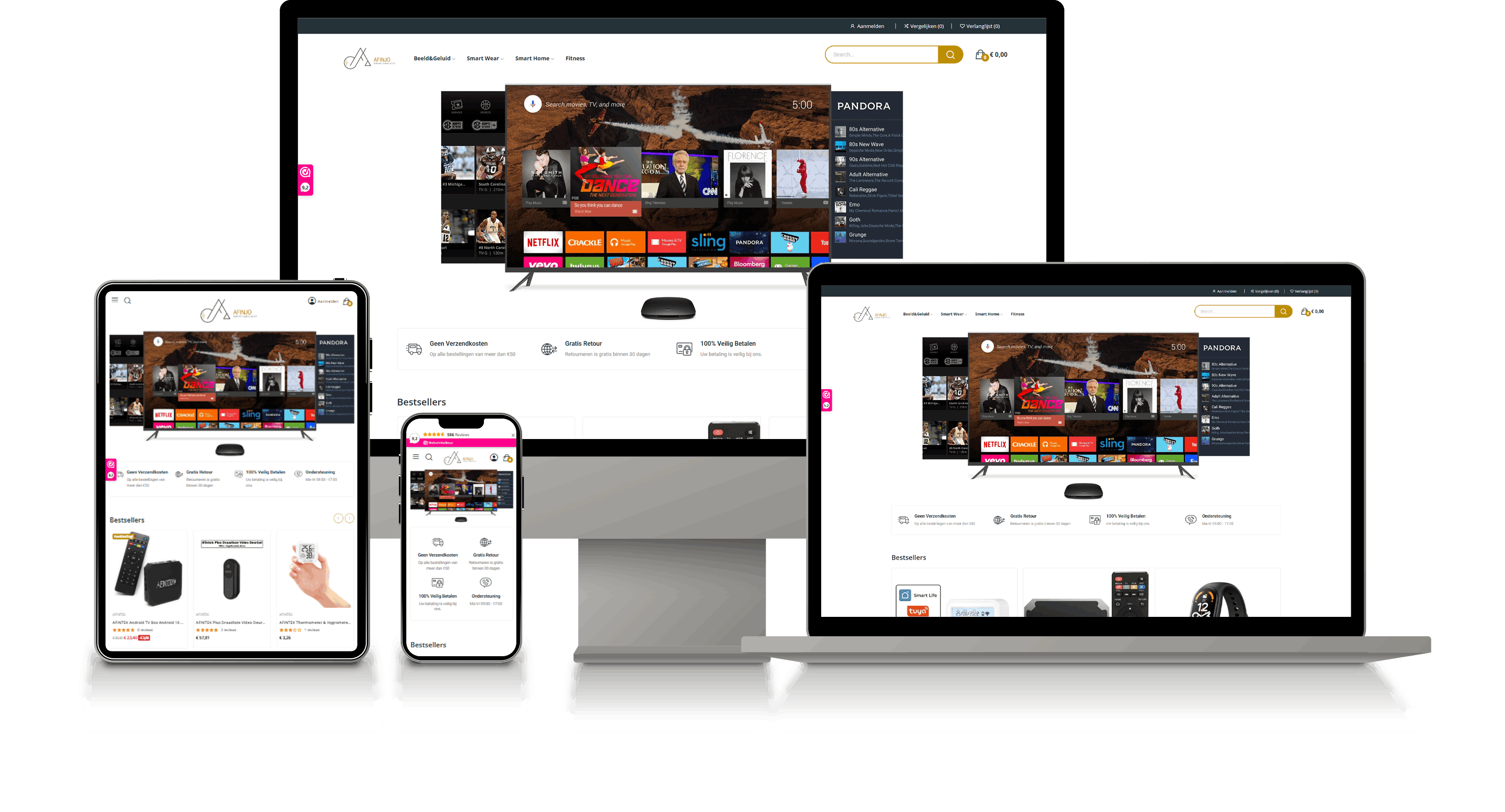 Afinjo website