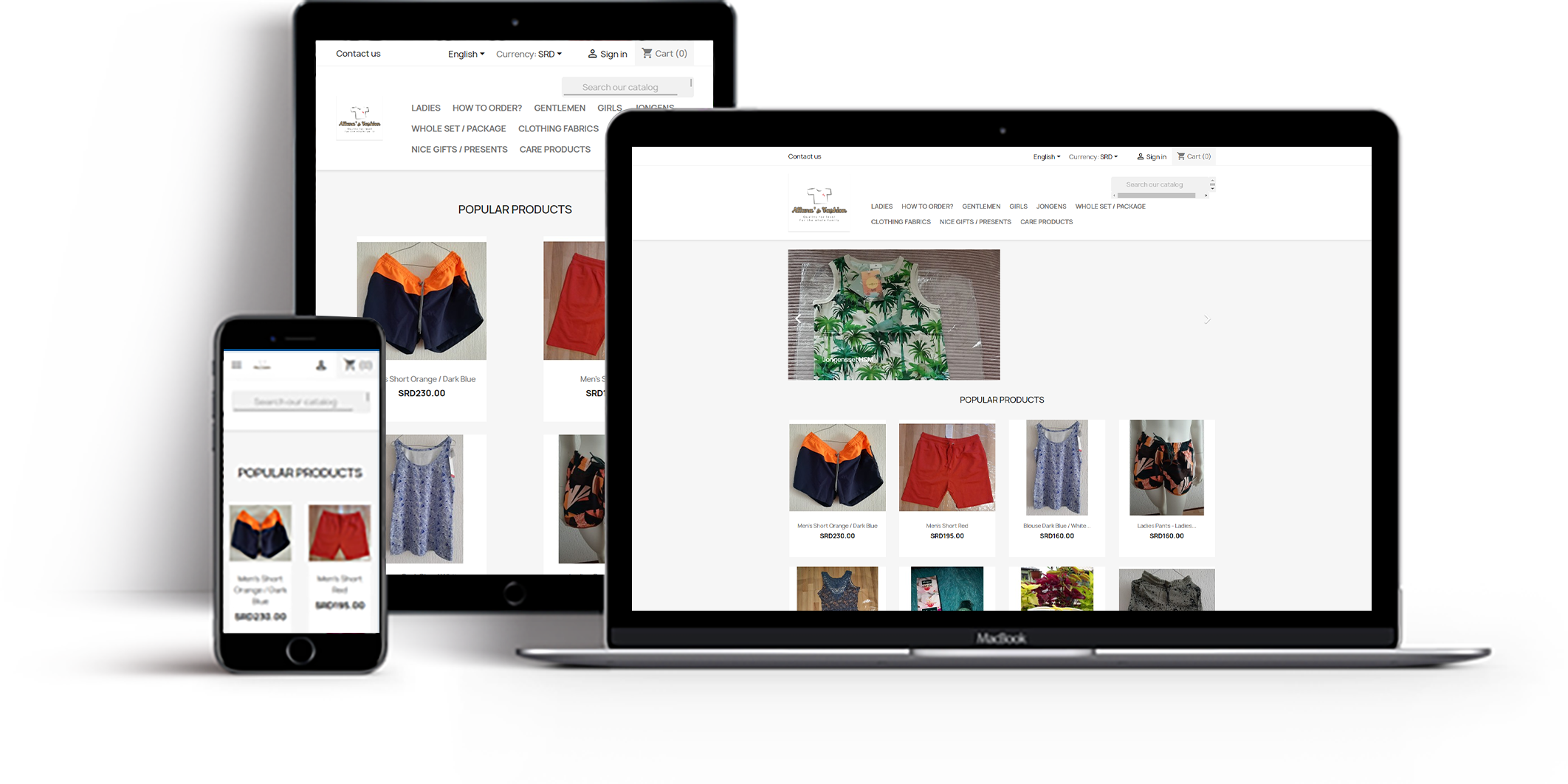 Allana's Fashion website