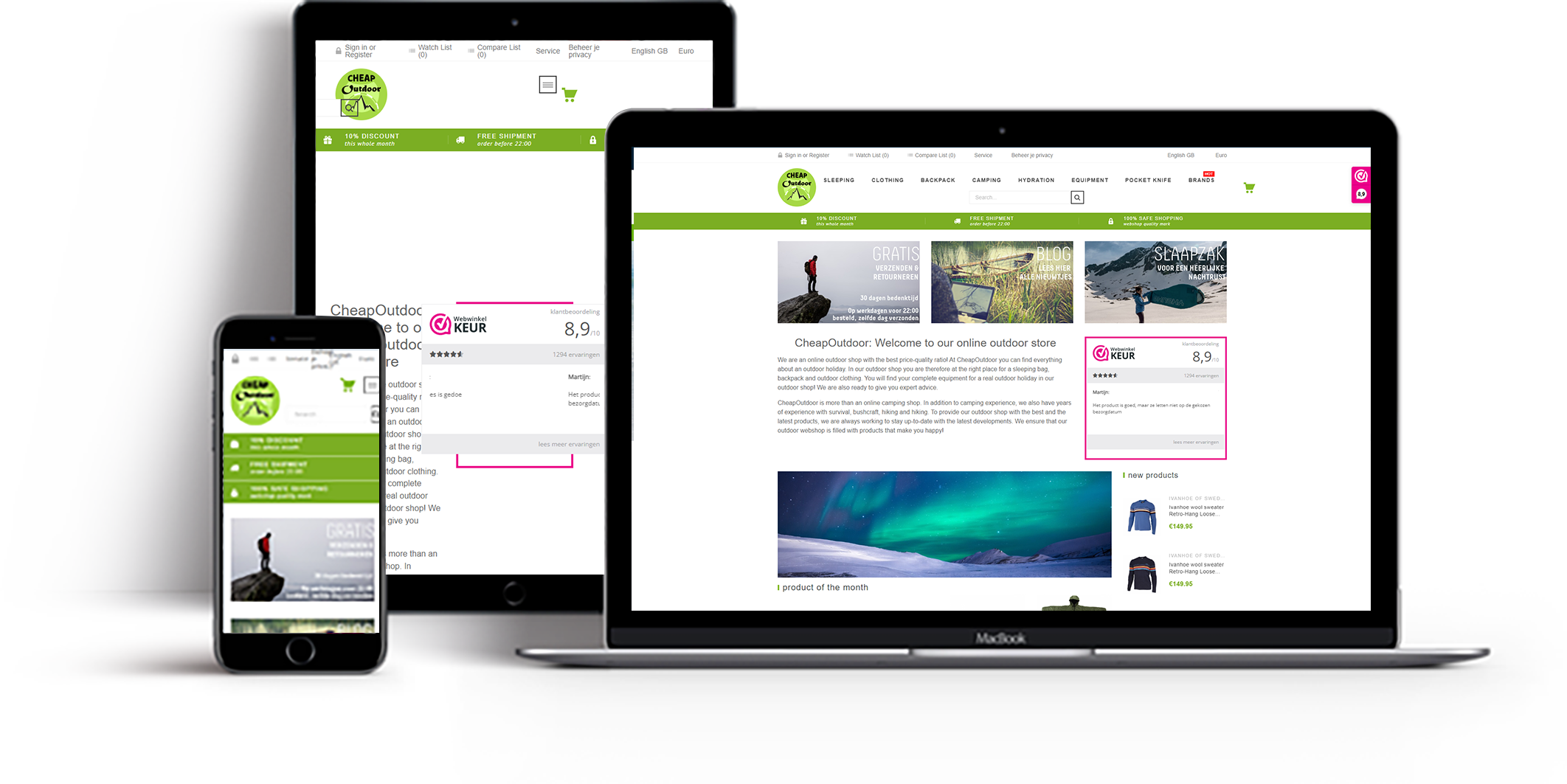 CheapOutdoor website