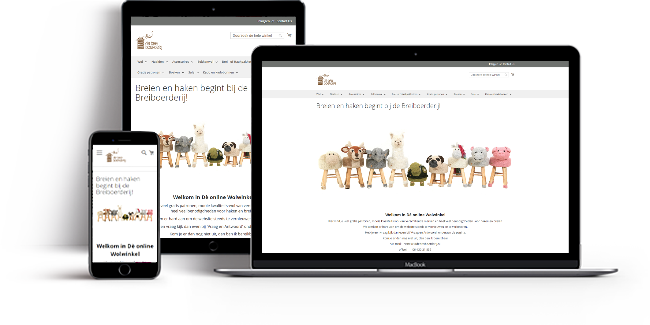 De BreiBoerderij website